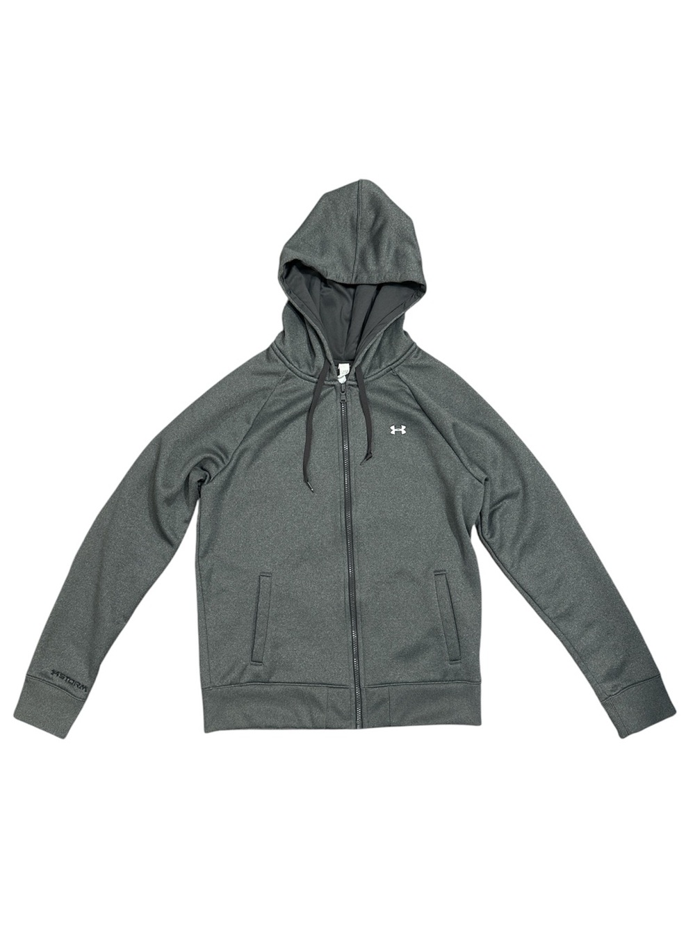 Under Armour Storm Fleece Full Zip Hoodie Heather Gray Medium M - Picture 6 of 8